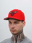 Бейсболка MITCHELL NESS арт. HHSS3257-CBUYYPPPRED1 Chicago Bulls NBA (красный)
